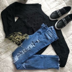 Black Knitted Sweater